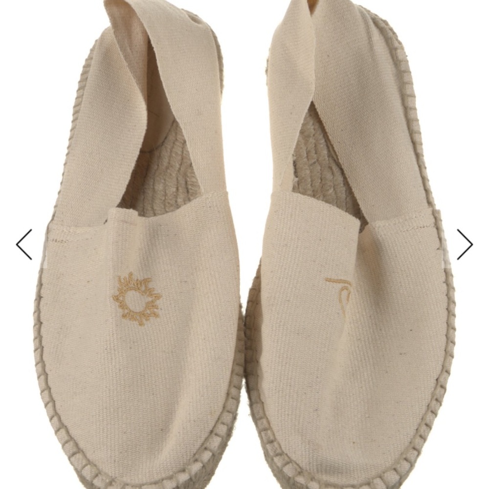 Chopard Embroidered Accent Canvas Espadrilles Women’s Size 11